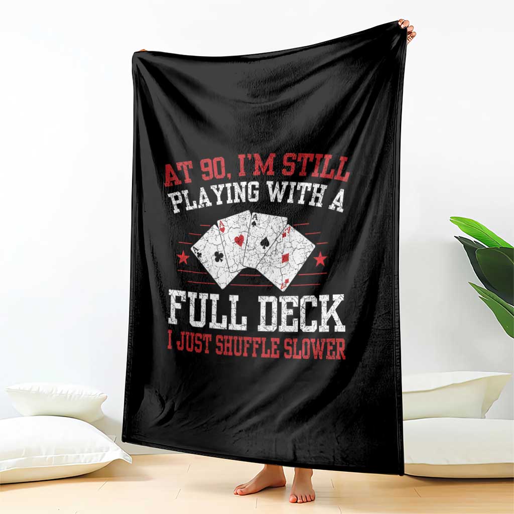 Funny 90th Birthday Throw Blanket Retro Funny 90 Year Old Cards Bday Gifts