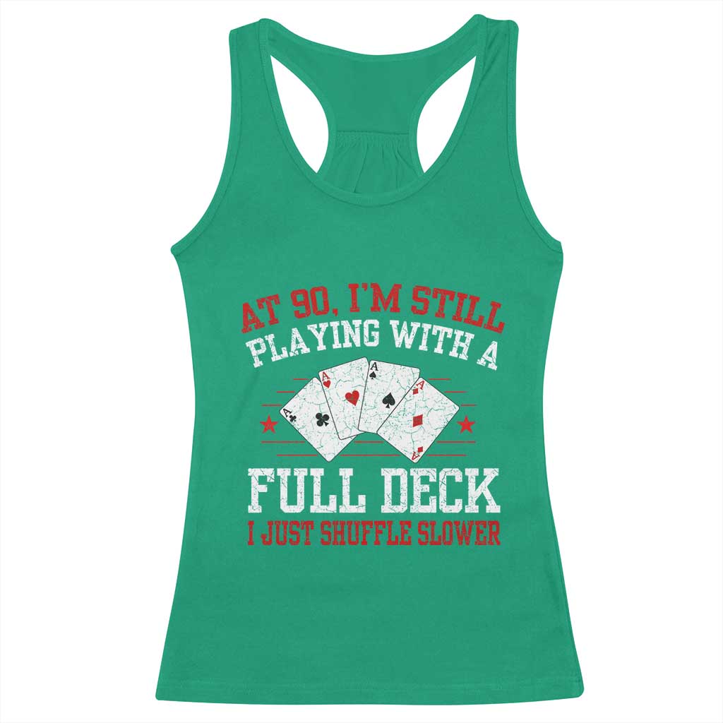 Funny 90th Birthday Racerback Tank Top Retro Funny 90 Year Old Cards Bday Gifts