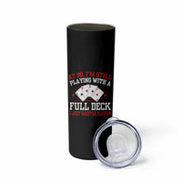 Funny 90th Birthday Skinny Tumbler Retro Funny 90 Year Old Cards Bday Gifts