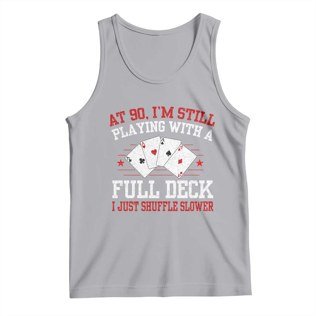 Funny 90th Birthday Tank Top Retro Funny 90 Year Old Cards Bday Gifts