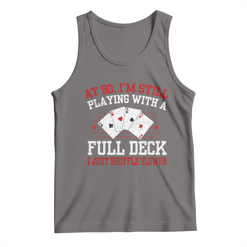Funny 90th Birthday Tank Top Retro Funny 90 Year Old Cards Bday Gifts