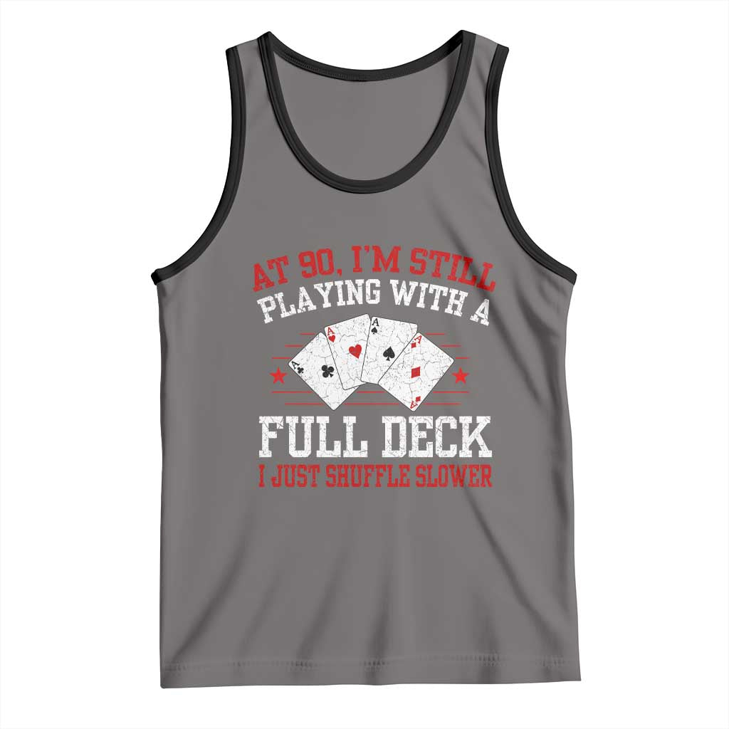 Funny 90th Birthday Tank Top Retro Funny 90 Year Old Cards Bday Gifts