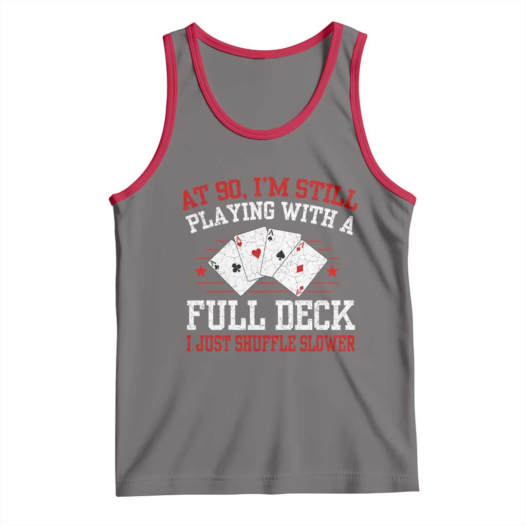 Funny 90th Birthday Tank Top Retro Funny 90 Year Old Cards Bday Gifts