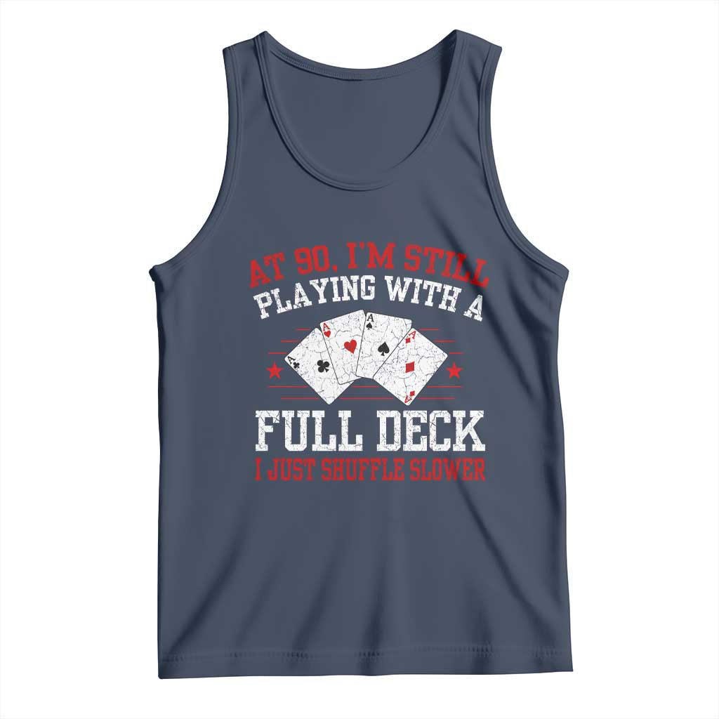 Funny 90th Birthday Tank Top Retro Funny 90 Year Old Cards Bday Gifts