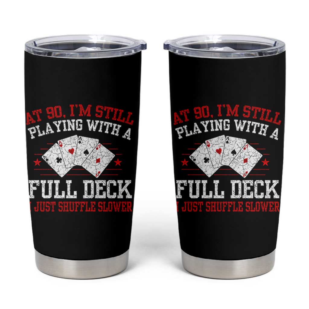 Funny 90th Birthday Tumbler Cup Retro Funny 90 Year Old Cards Bday Gifts