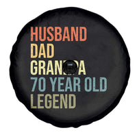 70th Birthday Spare Tire Cover Husband Dad Grandpa 70 Year Old Legend