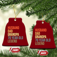 70th Birthday Ceramic Ornament Husband Dad Grandpa 70 Year Old Legend