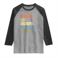 70th Birthday Raglan Shirt Husband Dad Grandpa 70 Year Old Legend