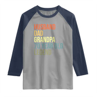 70th Birthday Raglan Shirt Husband Dad Grandpa 70 Year Old Legend