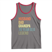 70th Birthday Tank Top Husband Dad Grandpa 70 Year Old Legend