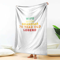 70th Birthday Gifts For Women Throw Blanket Wife Mom Grandma 70 Year Old Legend