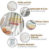 70th Birthday Gifts For Women Throw Blanket Wife Mom Grandma 70 Year Old Legend
