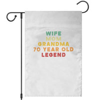 70th Birthday Gifts For Women Garden Flag Wife Mom Grandma 70 Year Old Legend