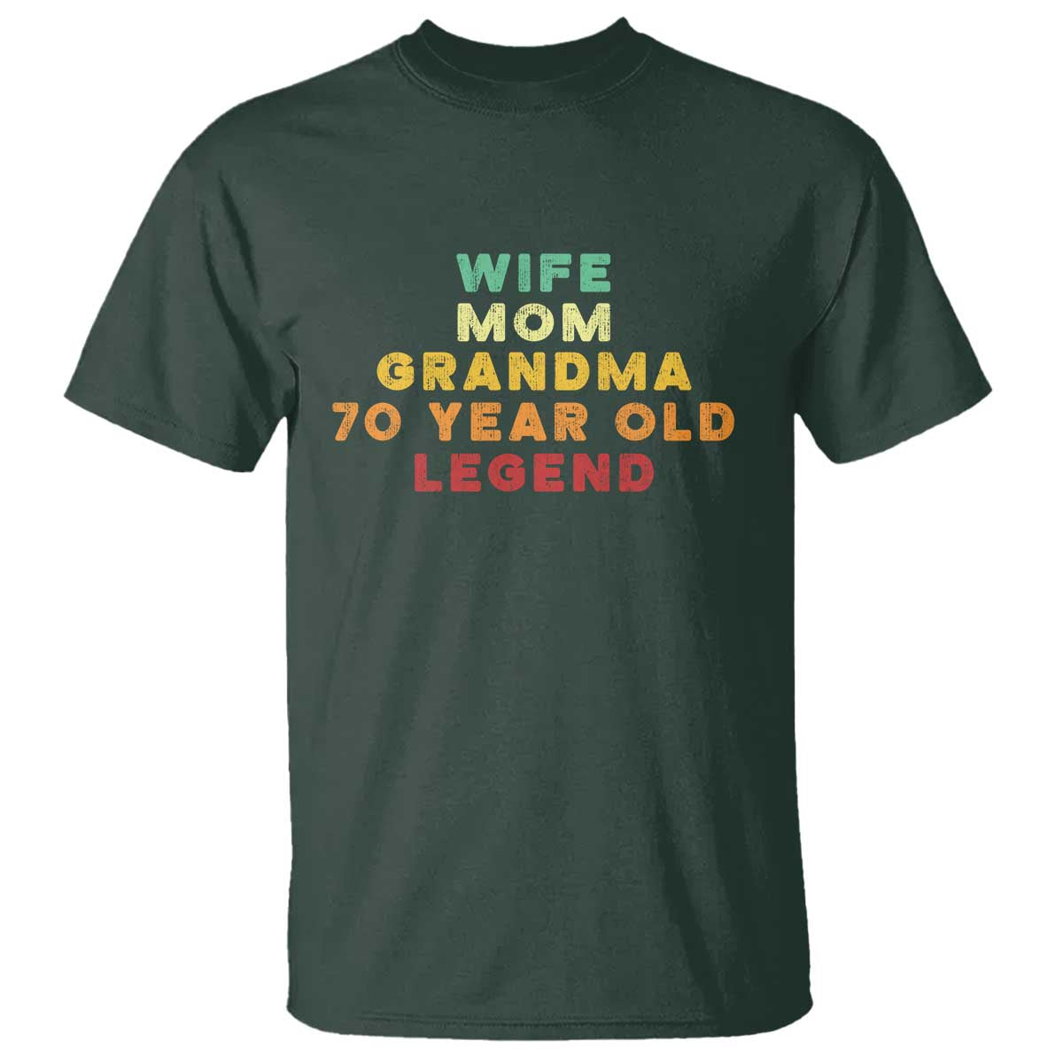 70th Birthday Gifts For Women T Shirt Wife Mom Grandma 70 Year Old Legend