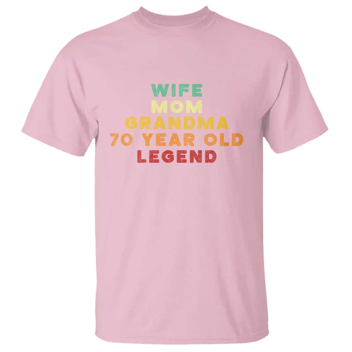 70th Birthday Gifts For Women T Shirt Wife Mom Grandma 70 Year Old Legend