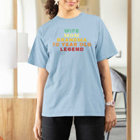 70th Birthday Gifts For Women T Shirt For Women Wife Mom Grandma 70 Year Old Legend