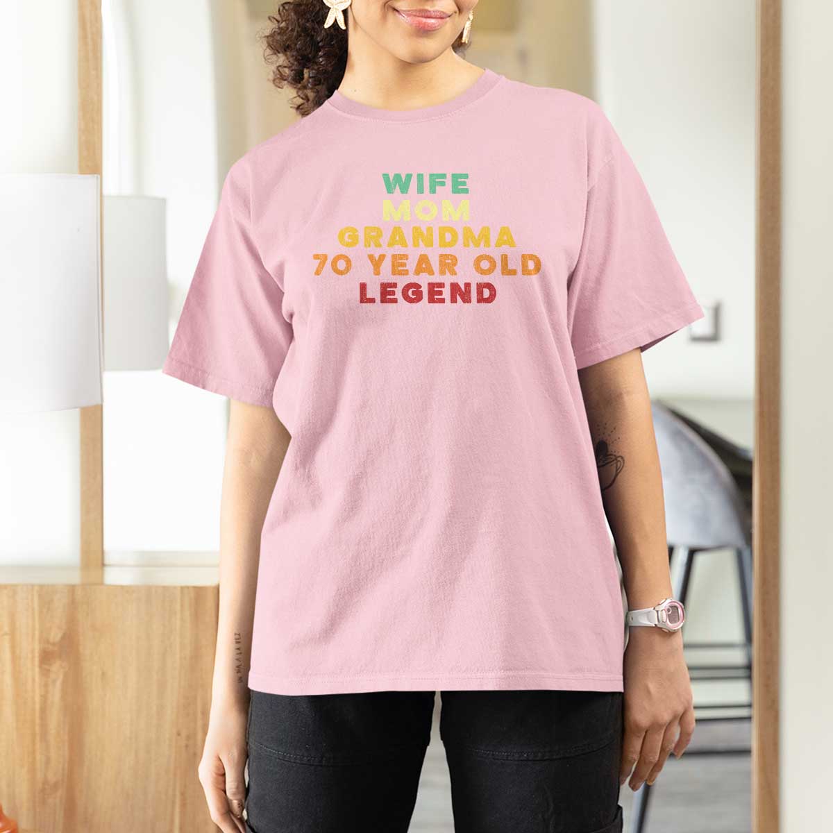 70th Birthday Gifts For Women T Shirt For Women Wife Mom Grandma 70 Year Old Legend
