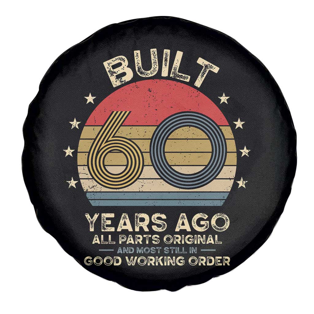 Funny 60th Birthday Spare Tire Cover Vintage Retro Built 60 Years Ago