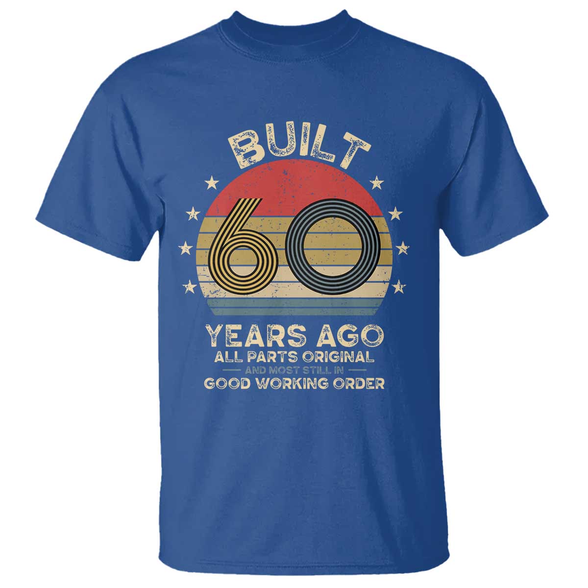 Funny 60th Birthday T Shirt Vintage Retro Built 60 Years Ago