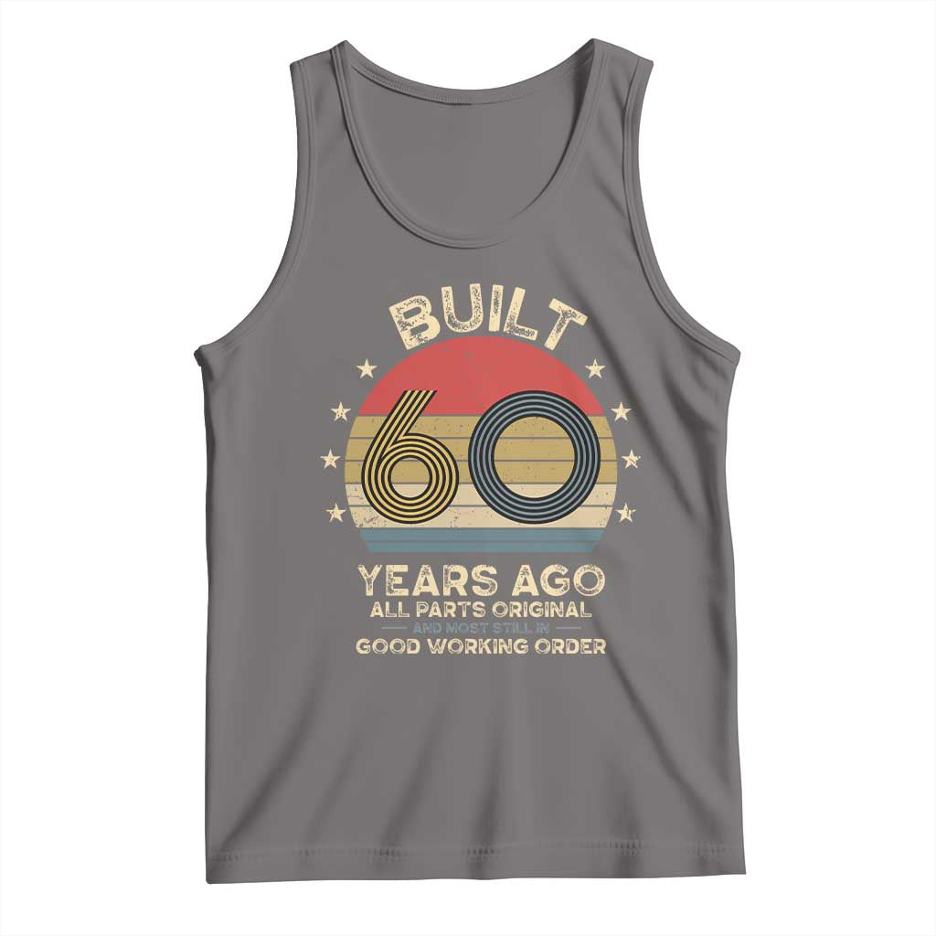 Funny 60th Birthday Tank Top Vintage Retro Built 60 Years Ago