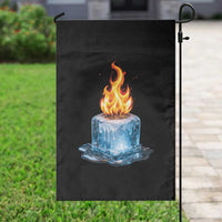 Subtle Anti Ice Garden Flag Ice Melting Satire Political Humor