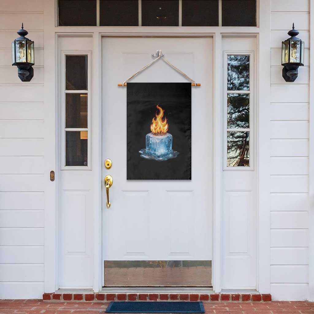 Subtle Anti Ice Garden Flag Ice Melting Satire Political Humor