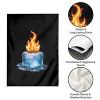 Subtle Anti Ice Garden Flag Ice Melting Satire Political Humor
