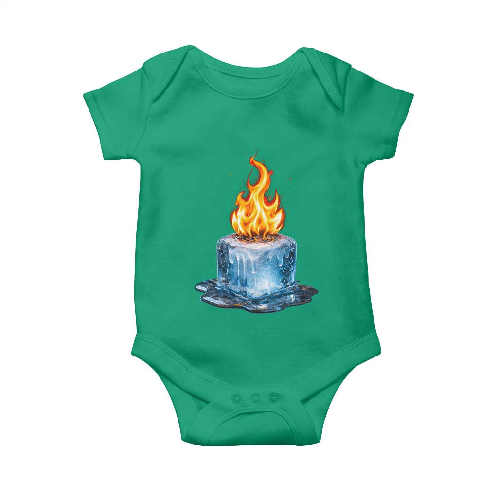 Subtle Anti Ice Baby Onesie Ice Melting Satire Political Humor