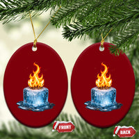 Subtle Anti Ice Ceramic Ornament Ice Melting Satire Political Humor