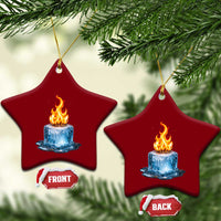 Subtle Anti Ice Ceramic Ornament Ice Melting Satire Political Humor