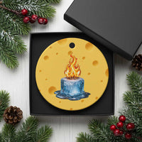 Subtle Anti Ice Ceramic Ornament Ice Melting Satire Political Humor