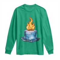 Subtle Anti Ice Long Sleeve Shirt Ice Melting Satire Political Humor