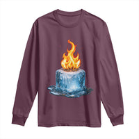 Subtle Anti Ice Long Sleeve Shirt Ice Melting Satire Political Humor