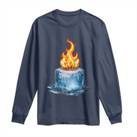 Subtle Anti Ice Long Sleeve Shirt Ice Melting Satire Political Humor