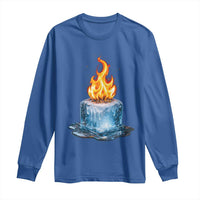 Subtle Anti Ice Long Sleeve Shirt Ice Melting Satire Political Humor
