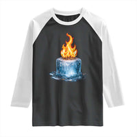 Subtle Anti Ice Raglan Shirt Ice Melting Satire Political Humor