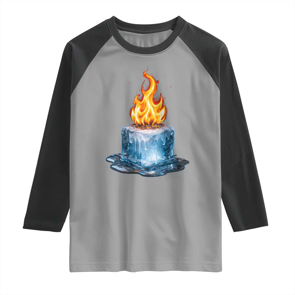 Subtle Anti Ice Raglan Shirt Ice Melting Satire Political Humor