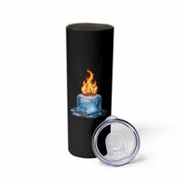 Subtle Anti Ice Skinny Tumbler Ice Melting Satire Political Humor