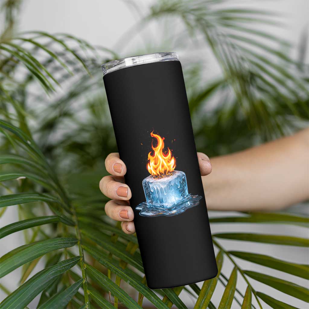 Subtle Anti Ice Skinny Tumbler Ice Melting Satire Political Humor