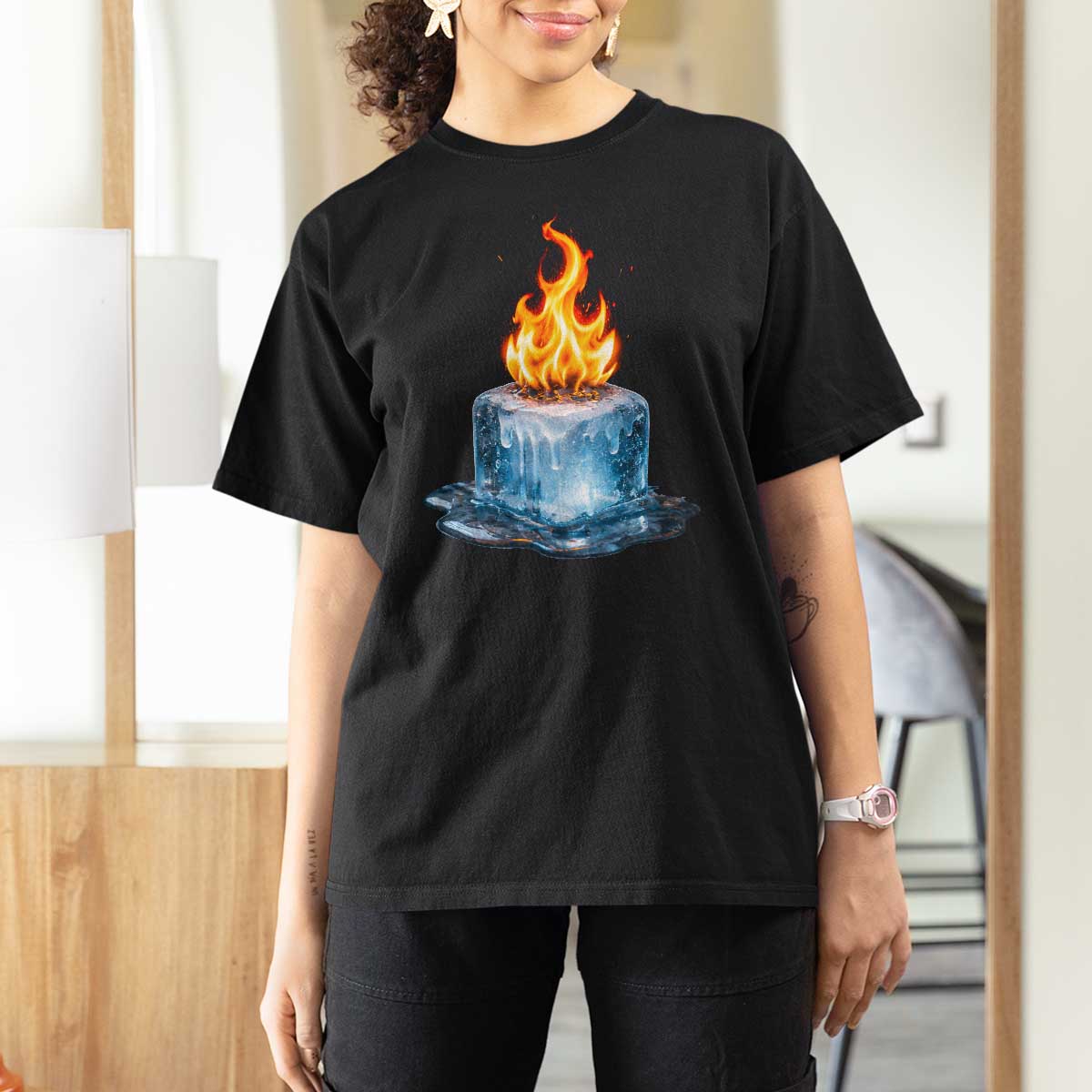 Subtle Anti Ice T Shirt For Women Ice Melting Satire Political Humor