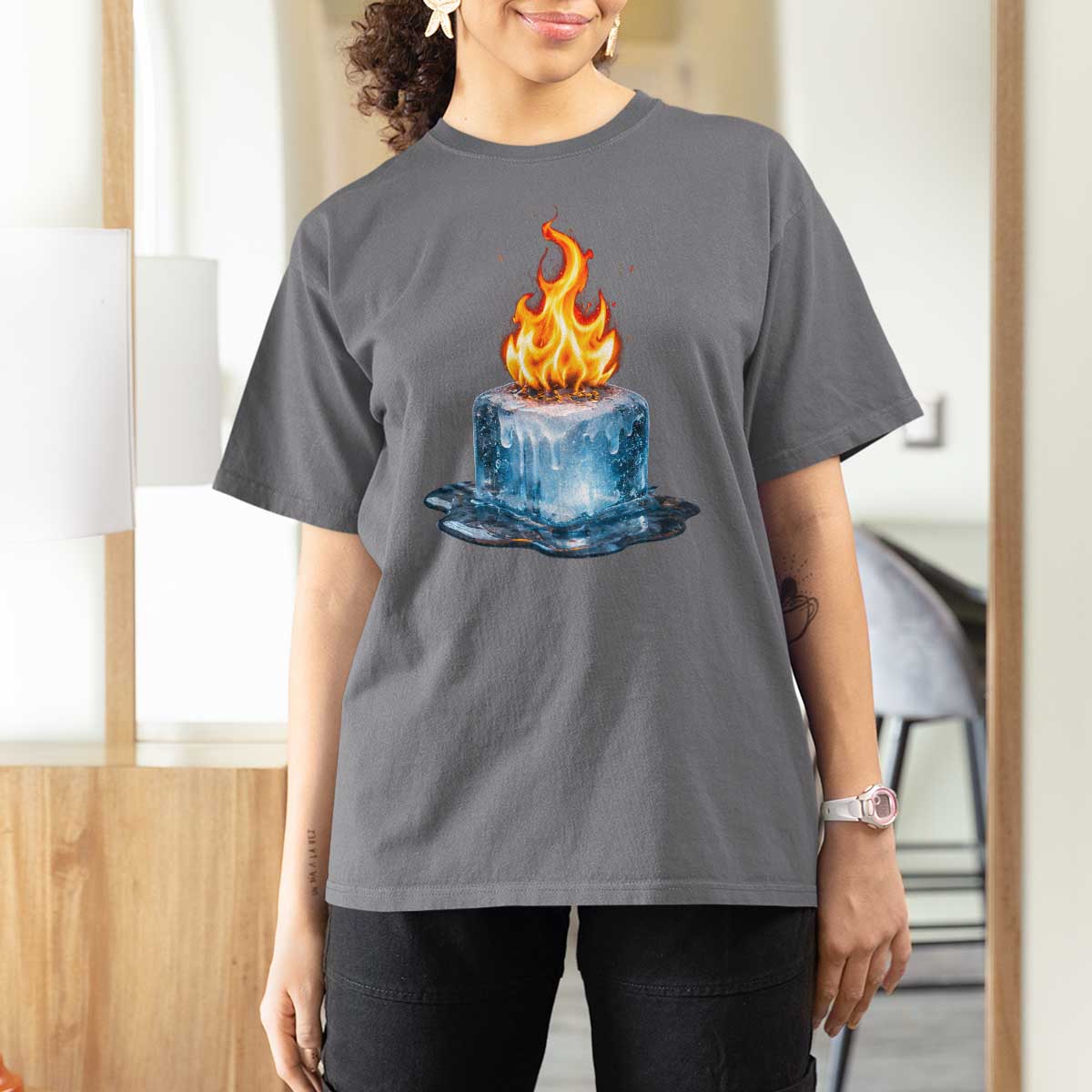 Subtle Anti Ice T Shirt For Women Ice Melting Satire Political Humor