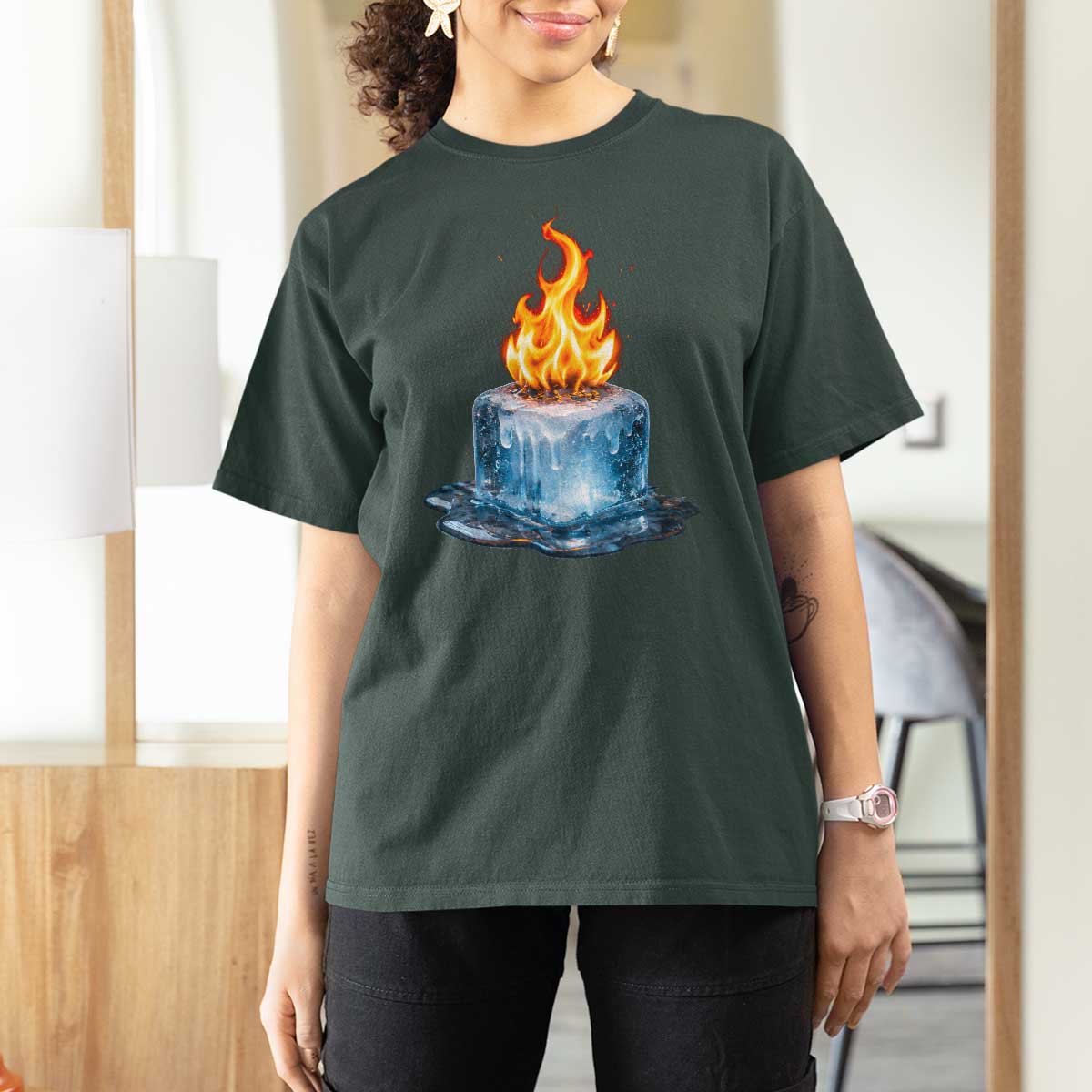 Subtle Anti Ice T Shirt For Women Ice Melting Satire Political Humor