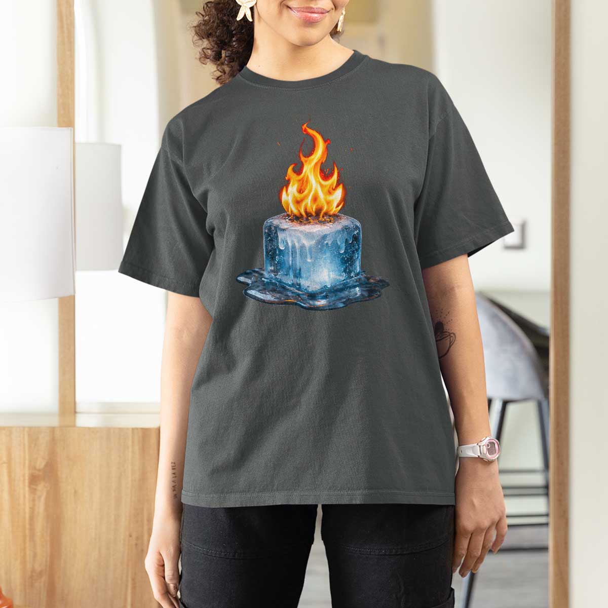 Subtle Anti Ice T Shirt For Women Ice Melting Satire Political Humor