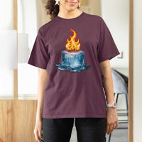Subtle Anti Ice T Shirt For Women Ice Melting Satire Political Humor
