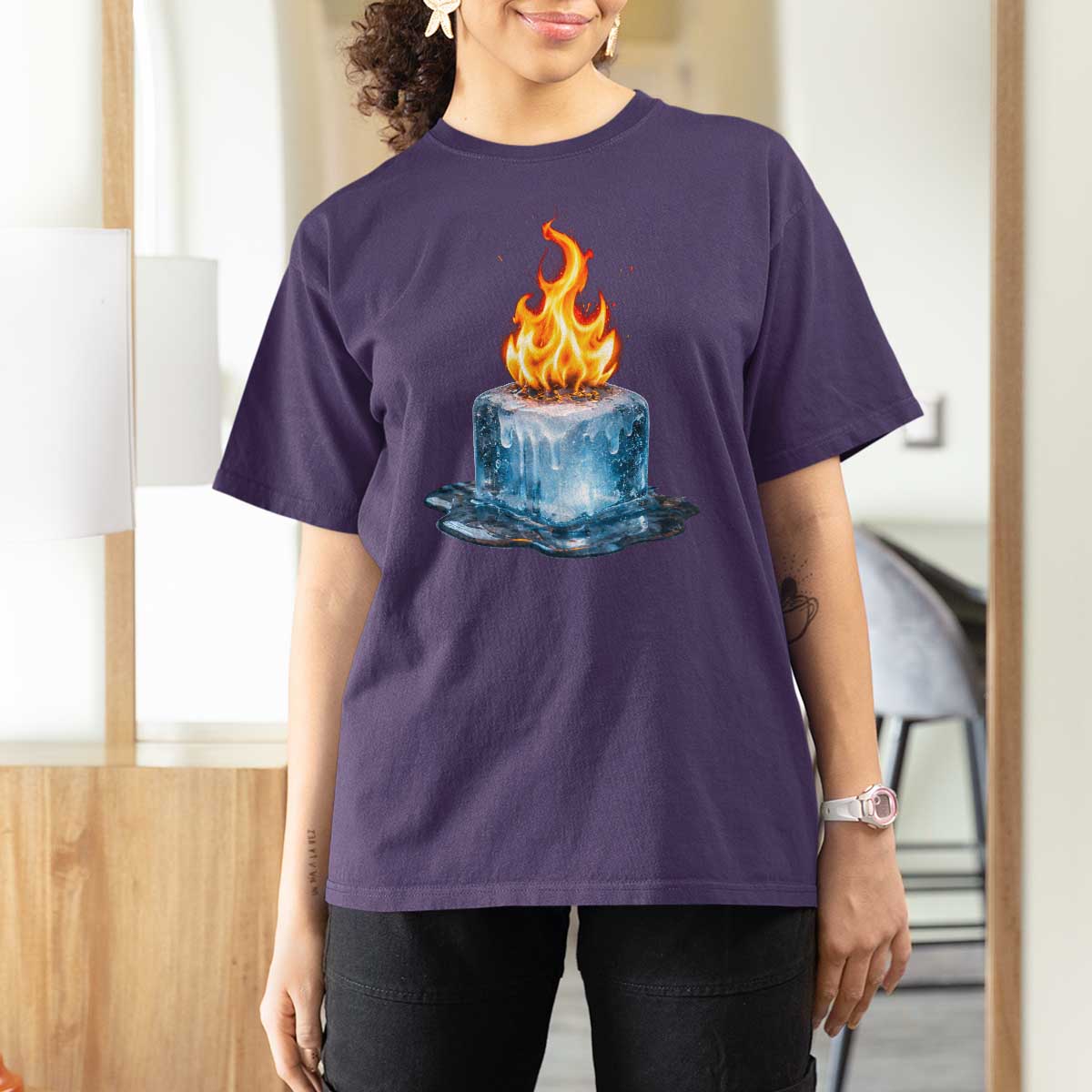 Subtle Anti Ice T Shirt For Women Ice Melting Satire Political Humor