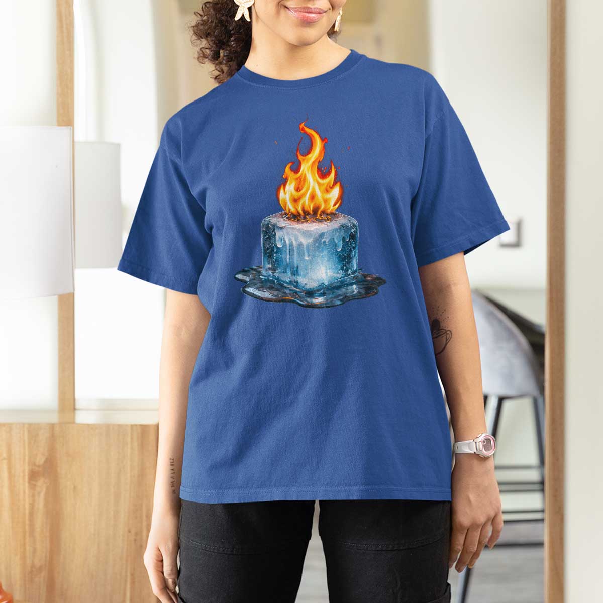 Subtle Anti Ice T Shirt For Women Ice Melting Satire Political Humor