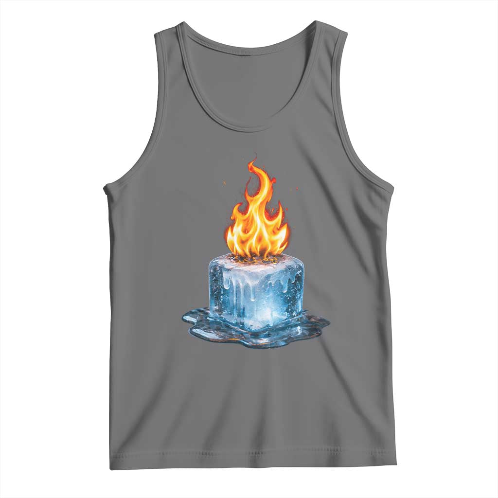 Subtle Anti Ice Tank Top Ice Melting Satire Political Humor