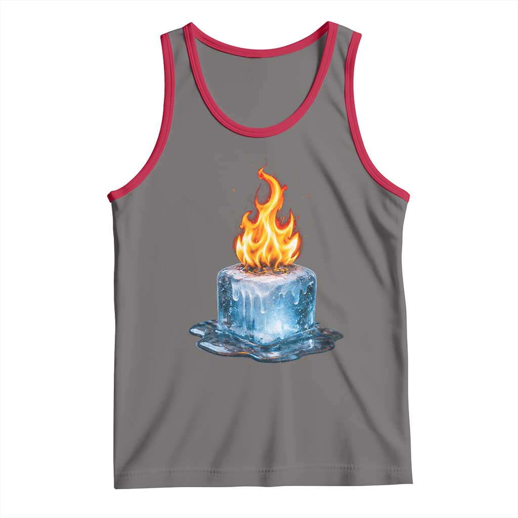 Subtle Anti Ice Tank Top Ice Melting Satire Political Humor