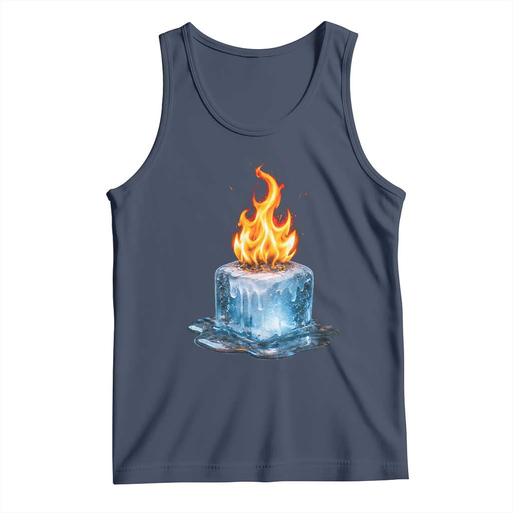 Subtle Anti Ice Tank Top Ice Melting Satire Political Humor