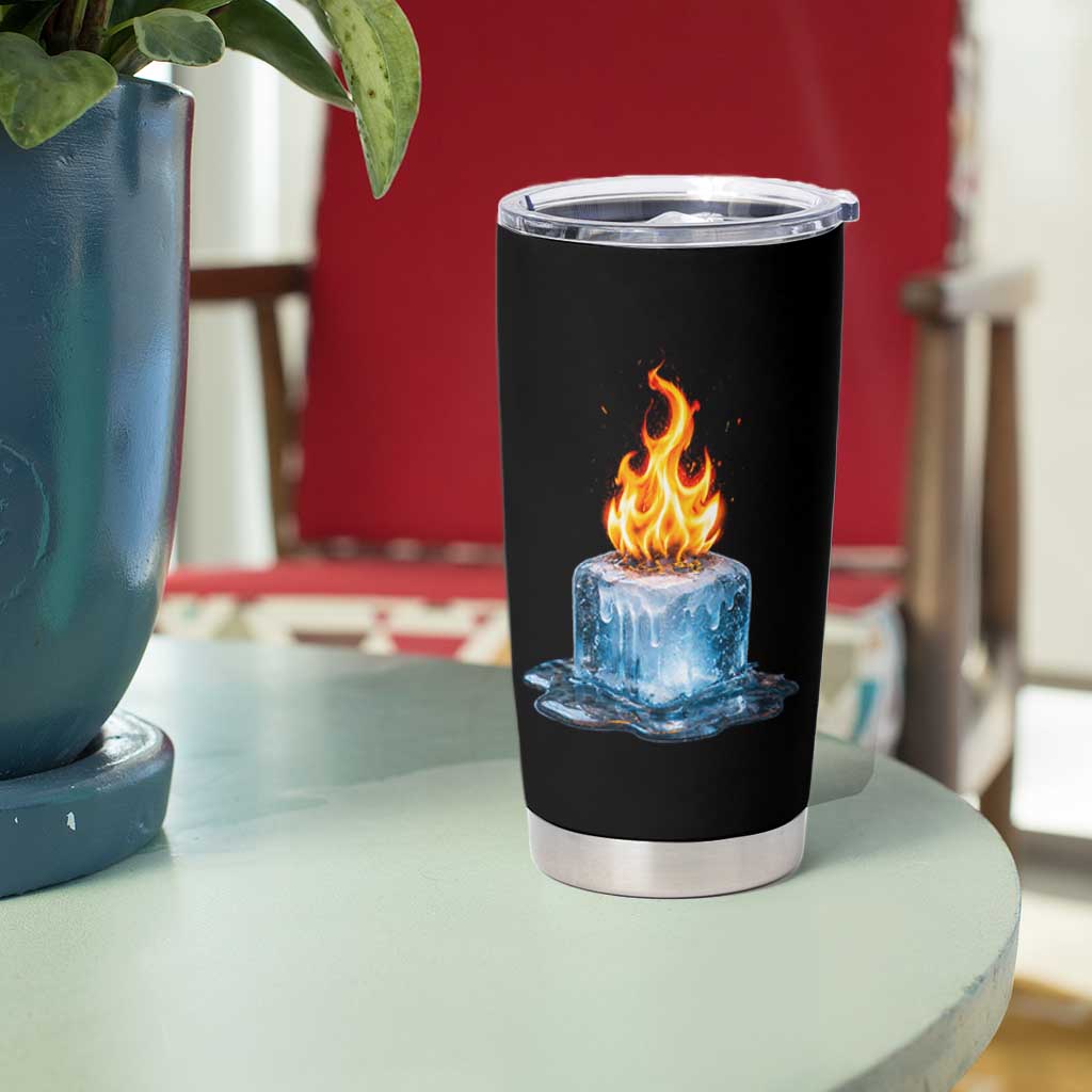 Subtle Anti Ice Tumbler Cup Ice Melting Satire Political Humor